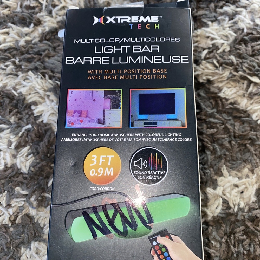 Xtreme Tech 16 Multi Color Light Bar Sound Reactive LED Light Effects Remote