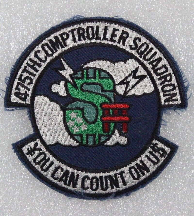 USAF Air Force Patch: 475th Comptroller Squadron