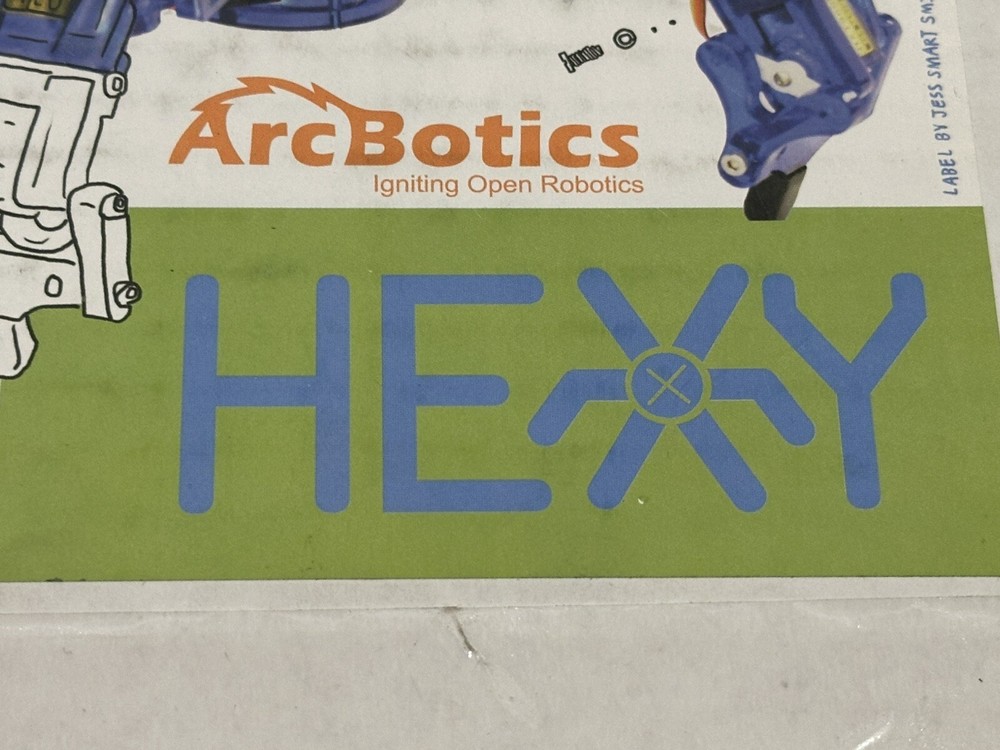 Hexy ArcBotics Robotic Hexapod Programmable Electronic Model Kit - New Open Box