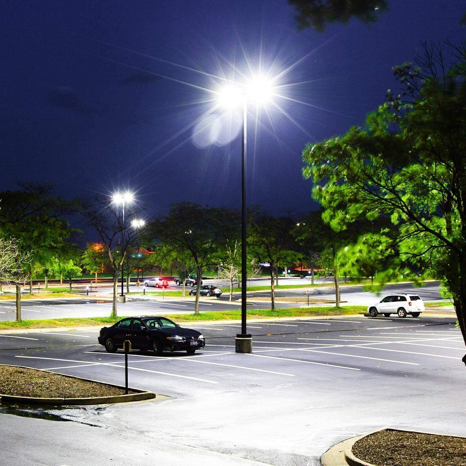 400 Watt LED Shoebox Parking Lot Light Commercial Outdoor Tennis Courts Lighting