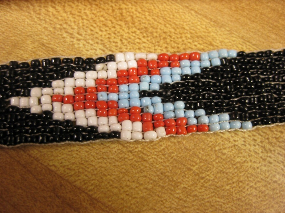 Beaded Head Band BLACK Craft Non Native
