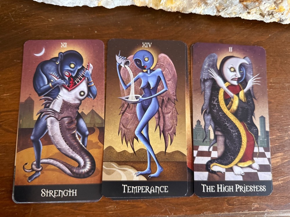 Deviant Moon Tarot Card Deck Borderless Edition + Instructions ~ Authentic Set