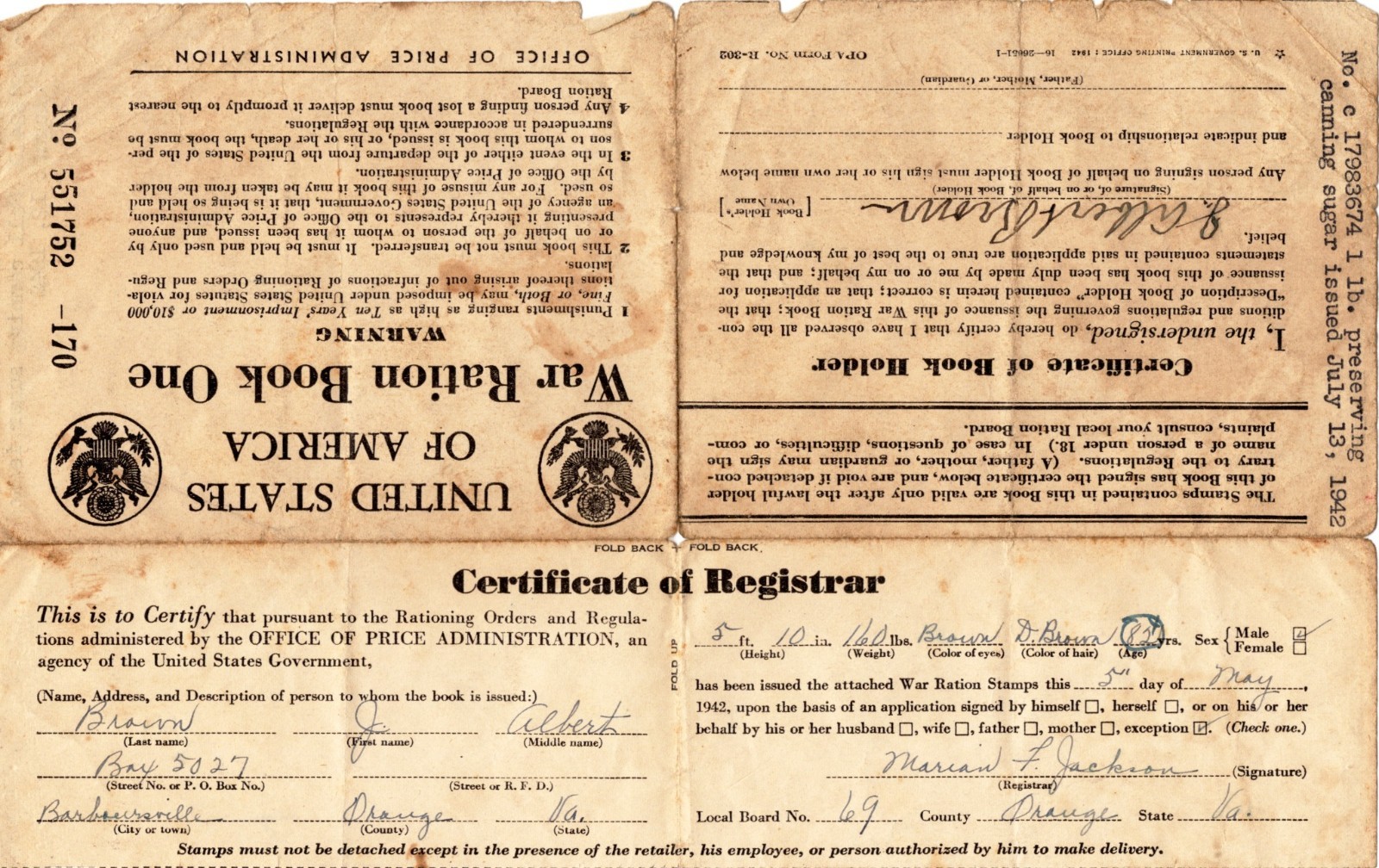 Virginia Ephemera Lot 1870–1920 – Orange, Albemarle, Somerset, Barboursville