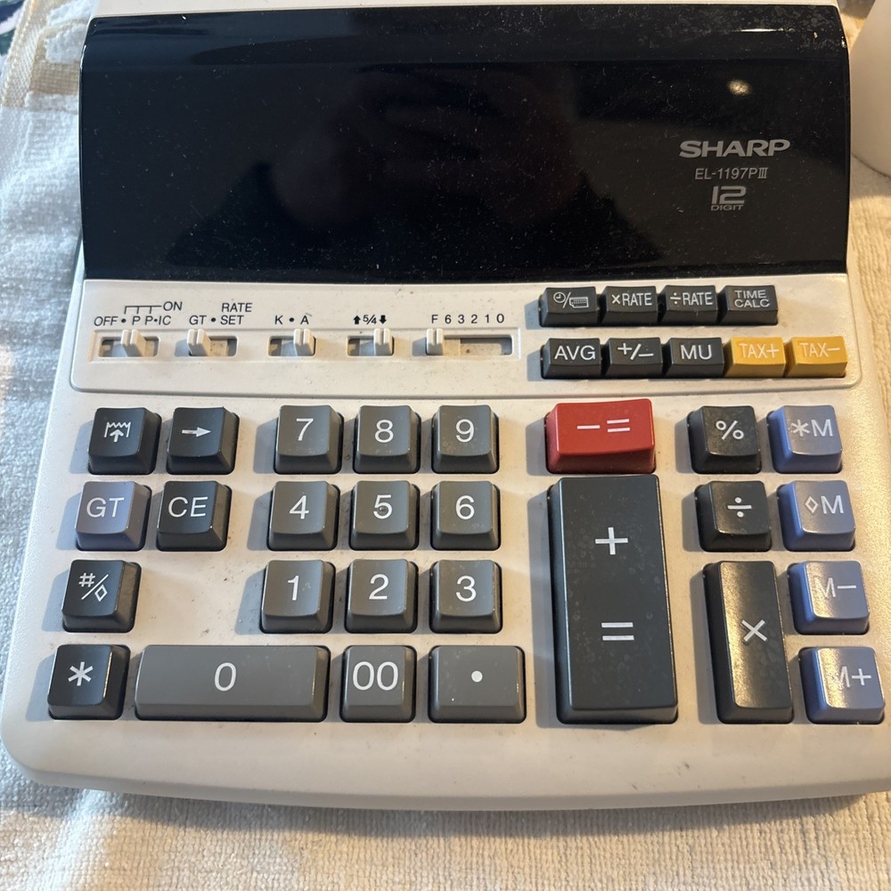 sharp electronic calculator vintage
