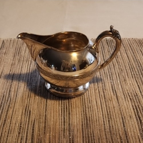 5 Piece Gorham Silver-Plated Holloware 0121 Silver Soldered Coffee & Tea Set