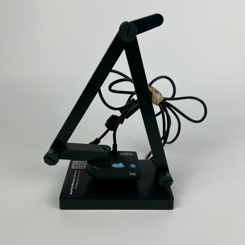 IPEVO V4K USB Document Camera 8MP CDVU-08IP Adjustable Stand
