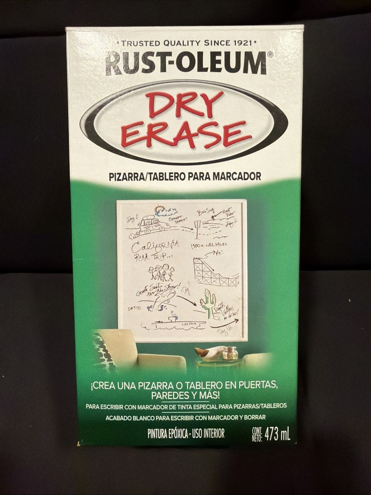 Rust Oleum Dry Erase ( Whiteboard / marker board surface)