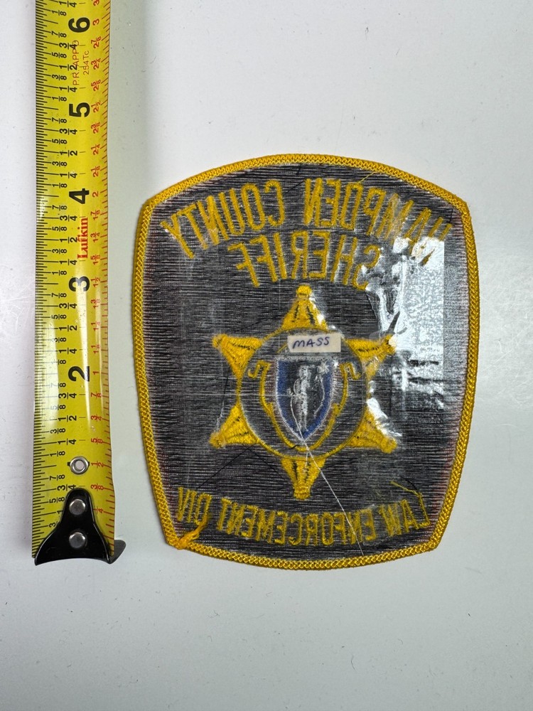 Hampden County Sheriff Massachusetts MA Patch I1a