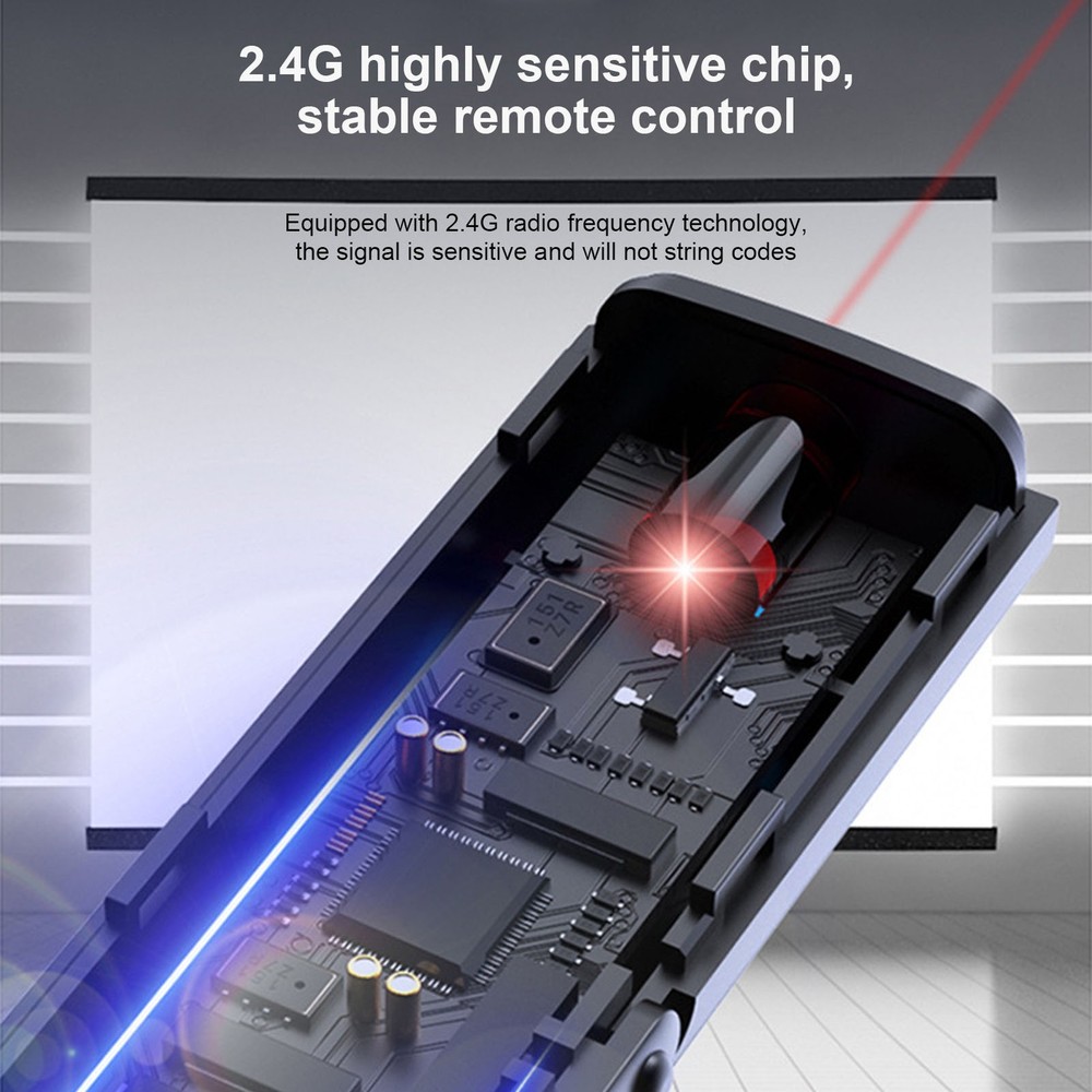 Presentation Clicker Integrated Magnetic Design Ergonomic Stable Remote Control❀