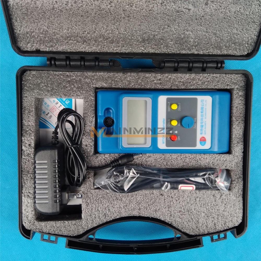 ONE WT10A LCD Tesla Meter Gaussmeter Surface Magnetic Field Tester+Ns Function