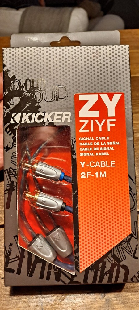 kicker ZY ZIYM signal cable y-cable 1ft