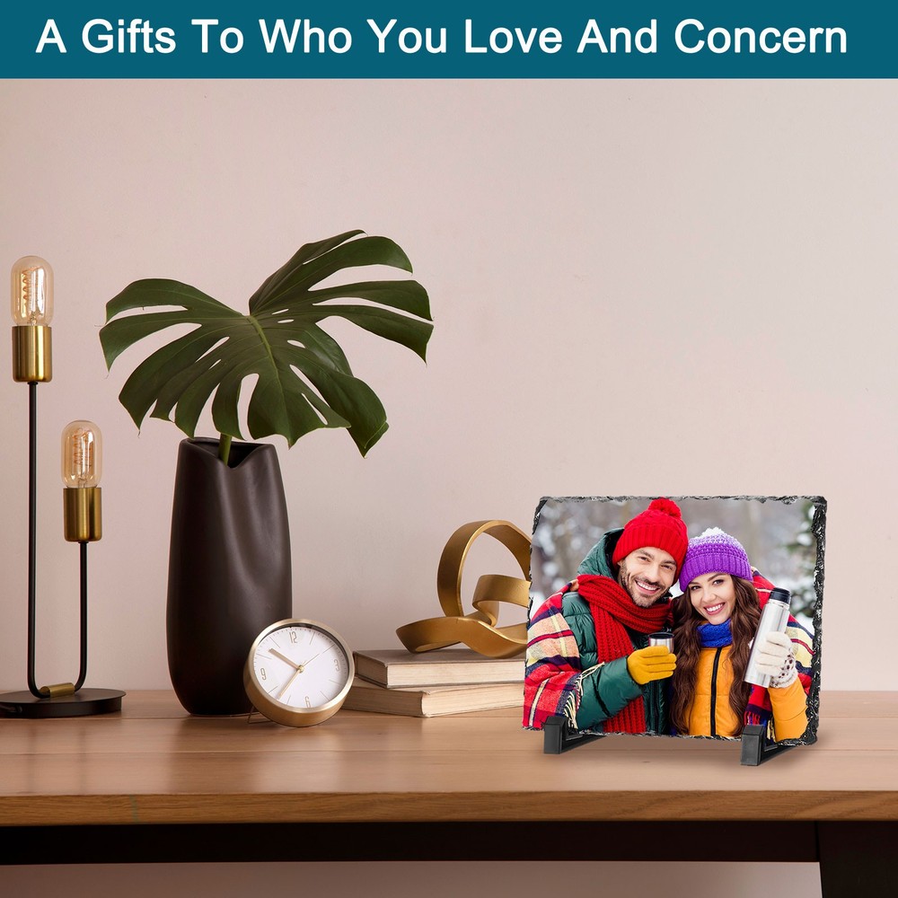 Sublimation Slate Blanks, Square, 8"