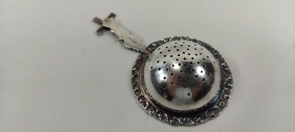 Vintage Dutch Silver Plated Windmill Over Cup Tea Strainer Rotating Sails HH 90