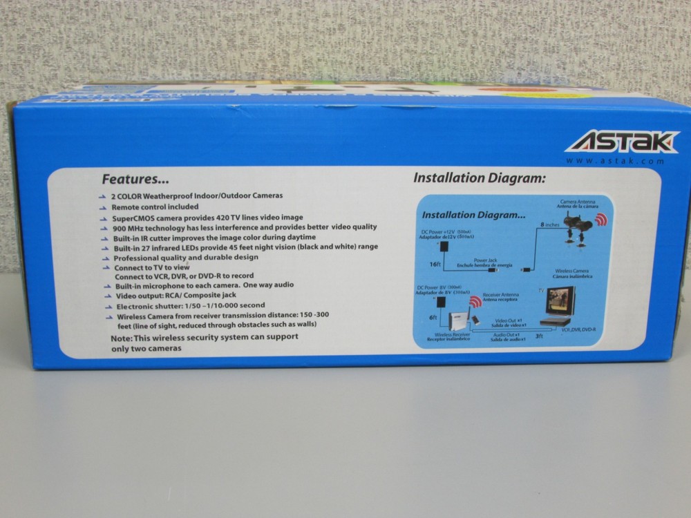 2/pics Wireless Cameras and Remote.