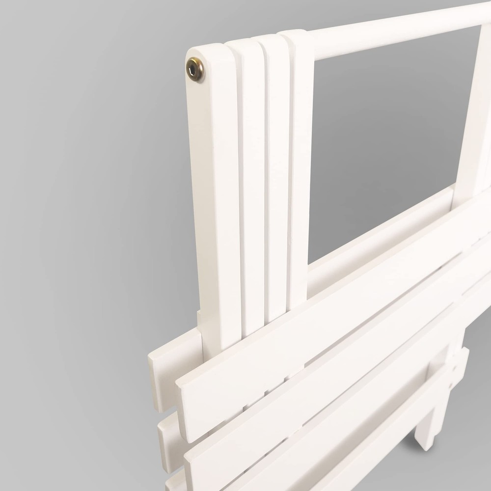 Small Folding Side Table (2-Piece Set), 100% Solid Wood, Portable Patio Outdo...