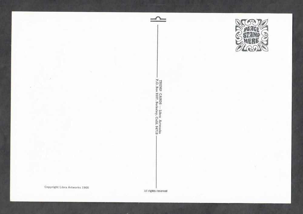 Tiny Tim 1968 Libra Artworks "God Bless Tiny Tim" Handbill Postcard NM+