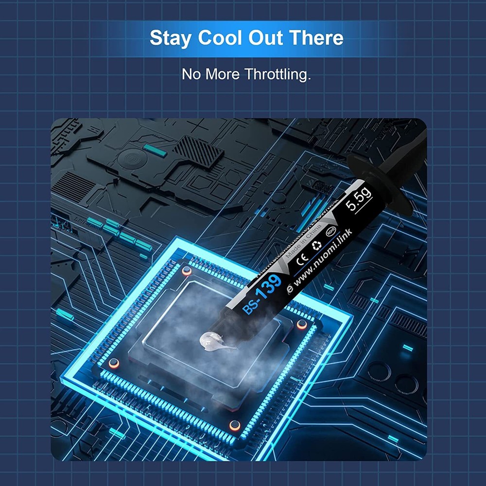 High-Performance Thermal Paste 5.5g with Toolkit Ideal for CPUs and Coolers