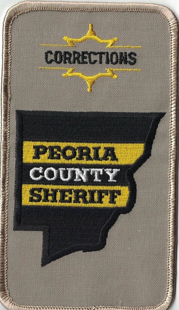 Peoria County Sheriff Corrections beige Patch Illinois IL