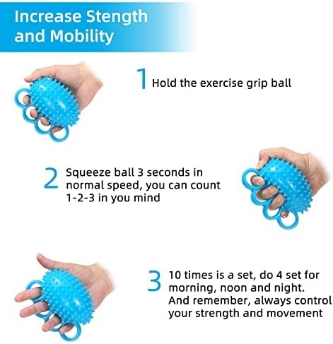 Hand Exercise Ball Grip Strengthening Stress Relief