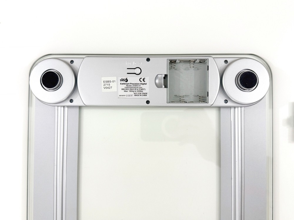 EatSmart Precision Digital Bathroom Scale X-Large Lighted Display 400lb Limit