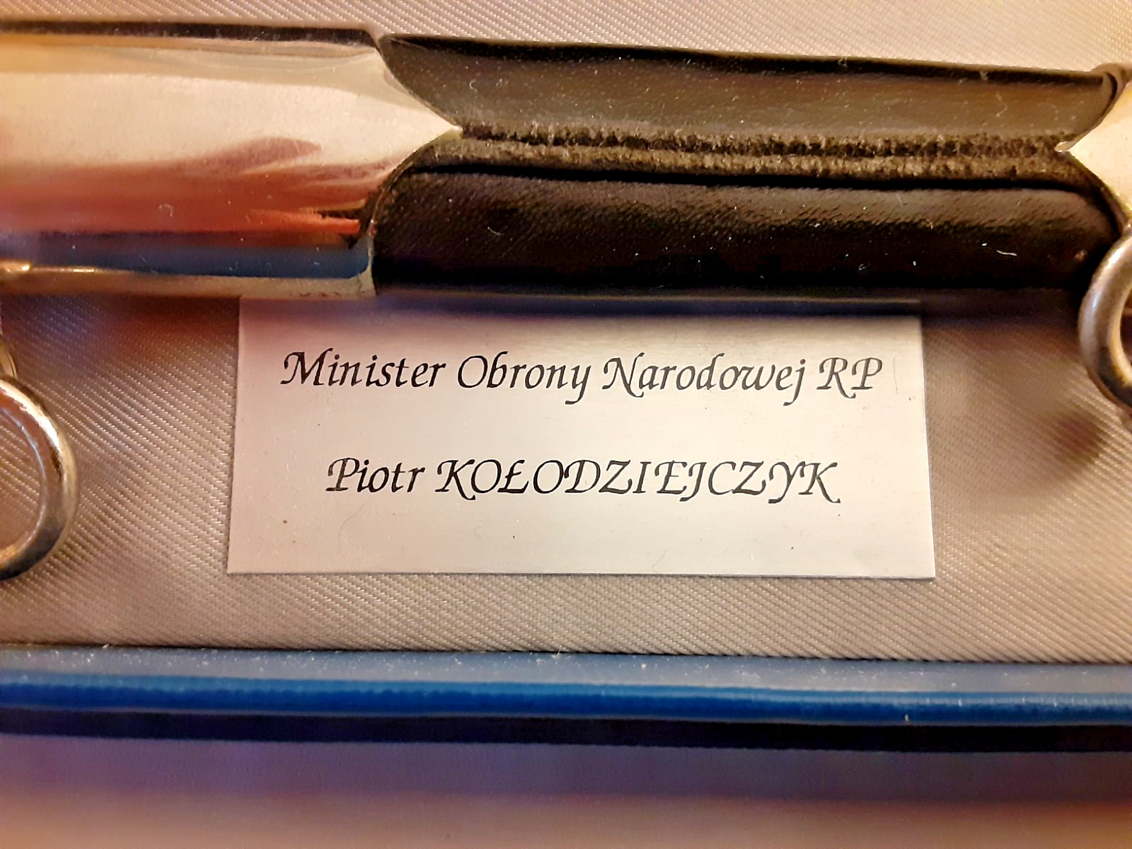 Vintage Polish Officer Presentation Dagger and Scabbard – with name plate.