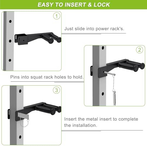 Nordic Hamstring Curl Attachment, 3"x3" Dip Bar Attachment (Soft Rubber Handle)