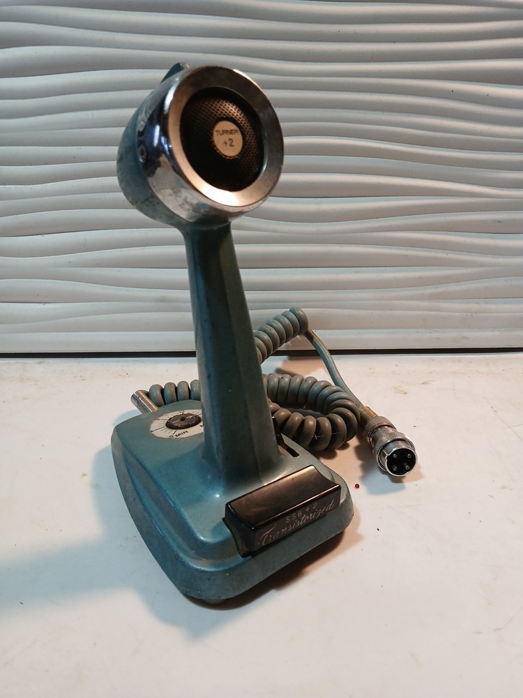Vintage Turner SSB +2 Transistorized Desktop CB Ham Desk Microphone Untested