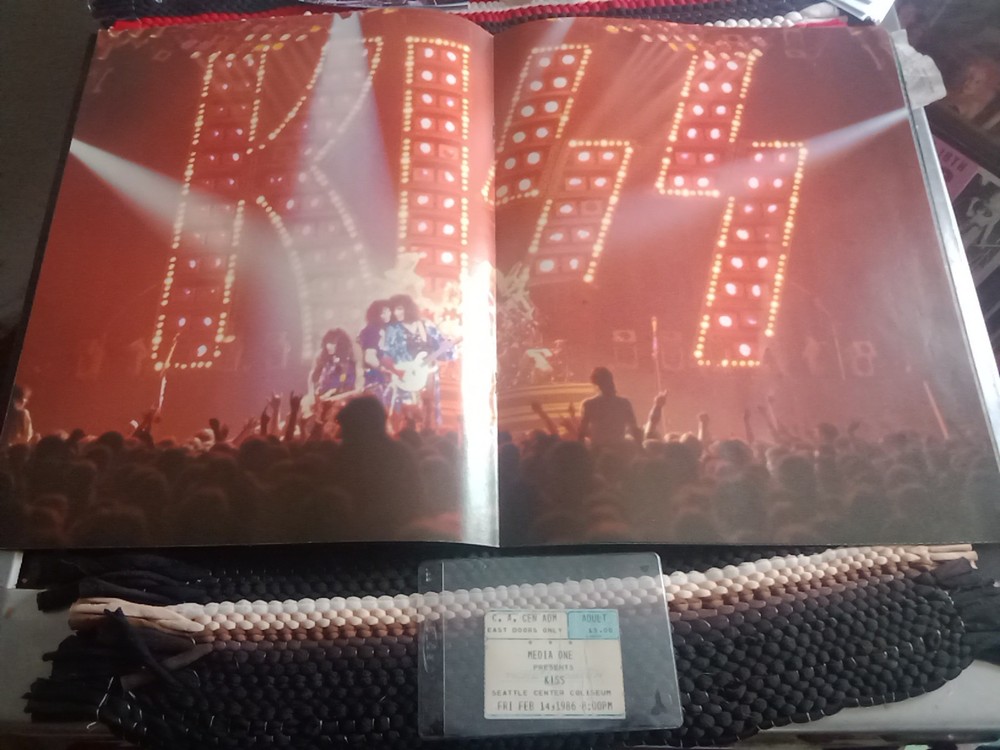 Kiss 💋 Ticket Stub History 🎸 Asylum Tour,2-14-86, Seattle Washington 👀