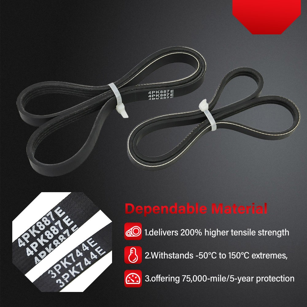 Vacuum Pump&Belt For Chevrolet Suburban Tahoe Silverado GMC Yukon Escalade 15-20