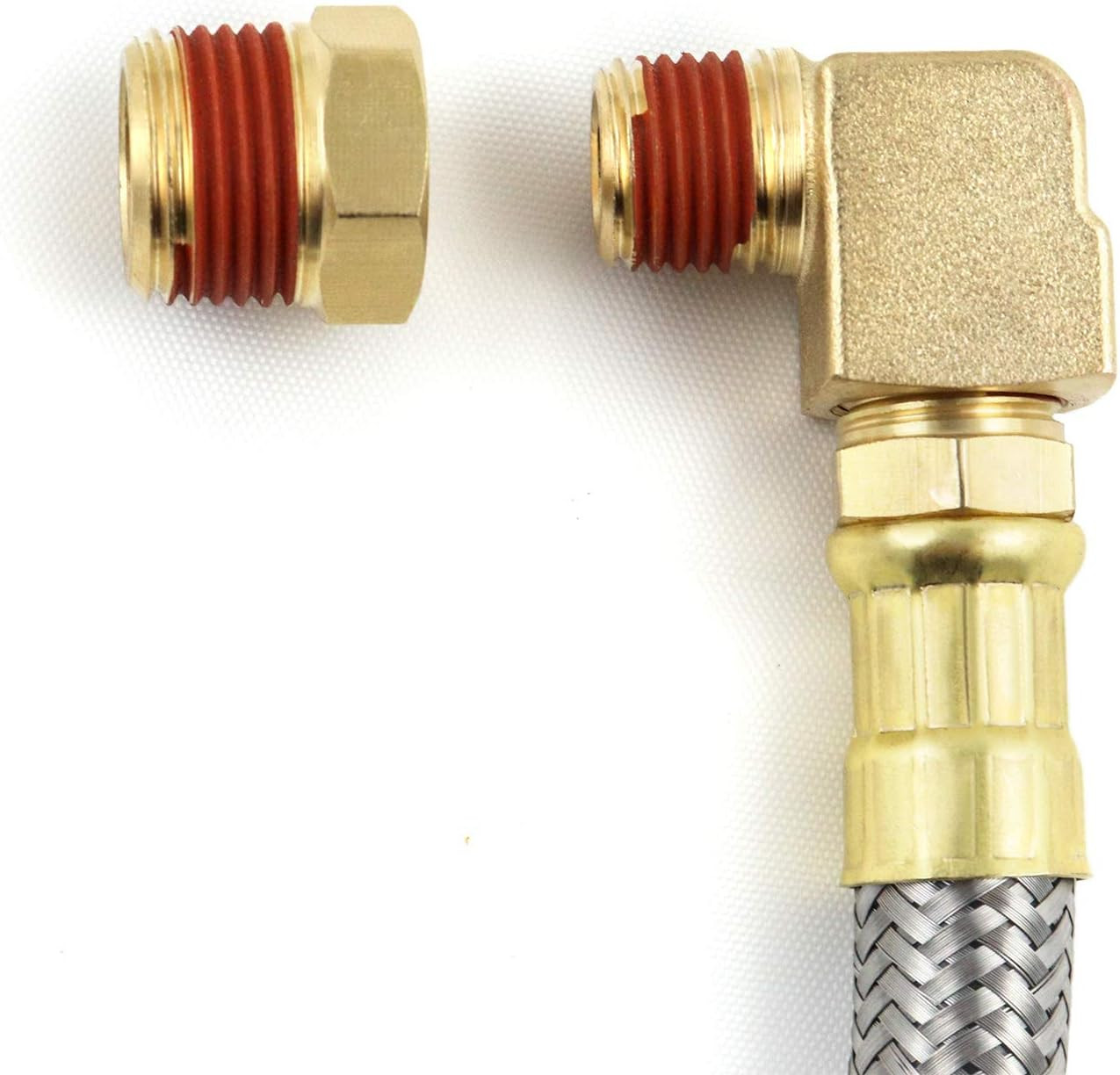 Extended Tank Drain Valve Assembly Kit for Air Compressor, Including 10 Inches A