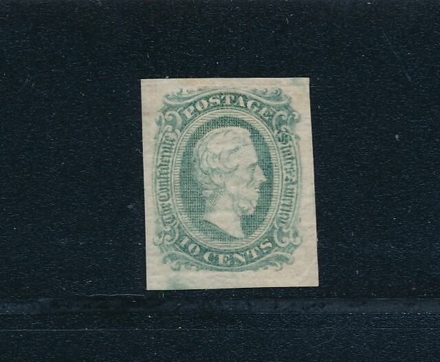 US CONFEDERATE STATES (1863-4) JEFFERSON DAVIS 11d; 4 MARGINS; MH