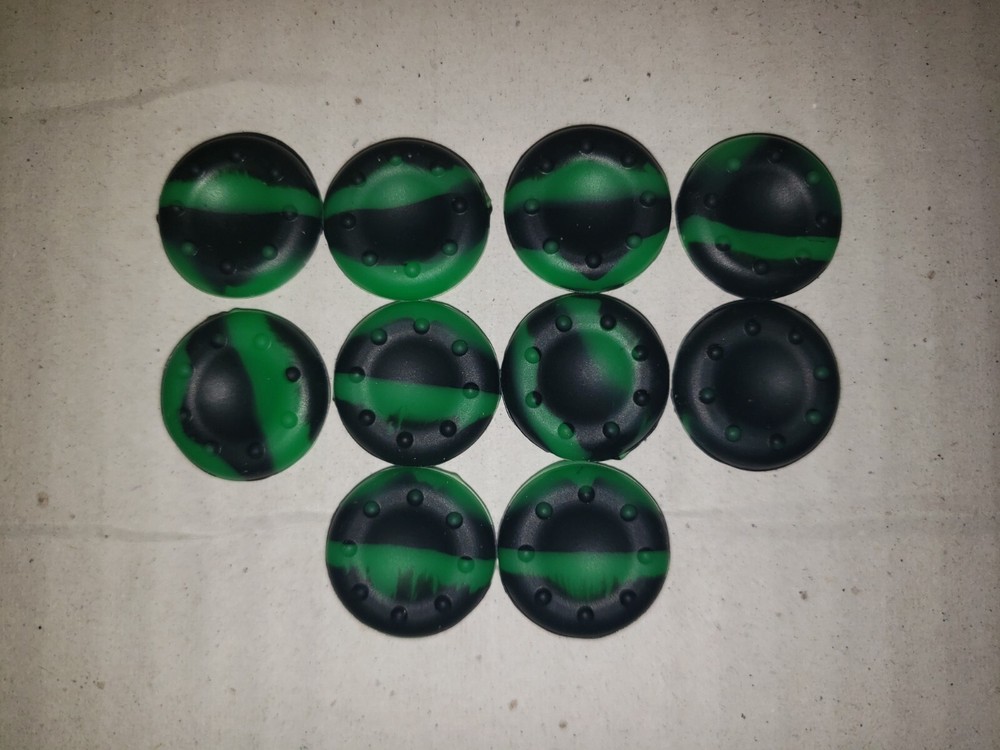 Black & Green Camo Controller Grips 5 Pairs