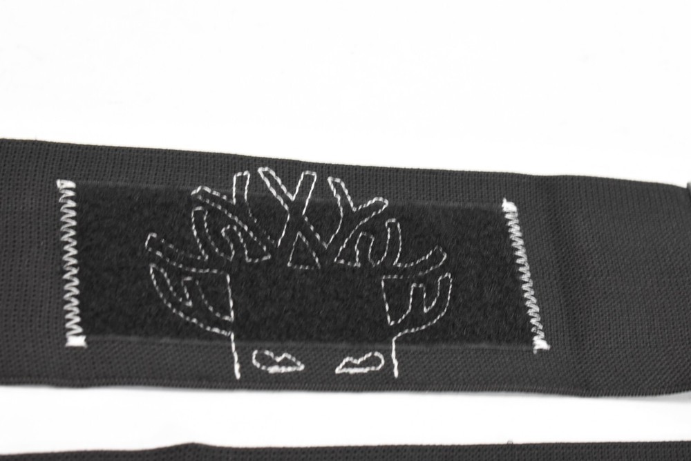 NOCO Conformity Wrist Wraps Black Dark Grey Hook & Loop Stretch Material