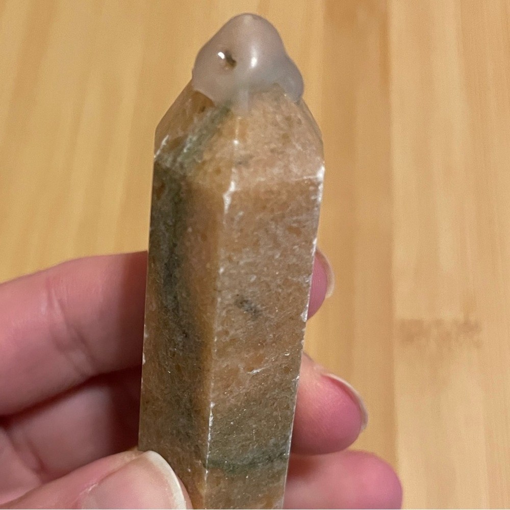 Orange & Green Calcite Tower