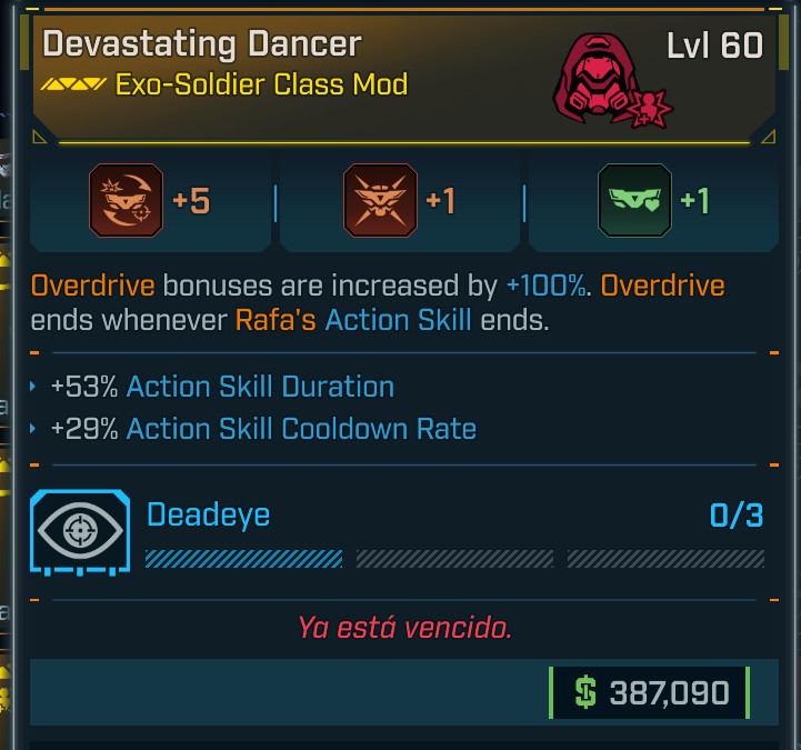 Borderlands 4 ⭐DEVASTATING DANCER CLASS MOD⭐ACTION SKILL DURATION & COOLDOWN