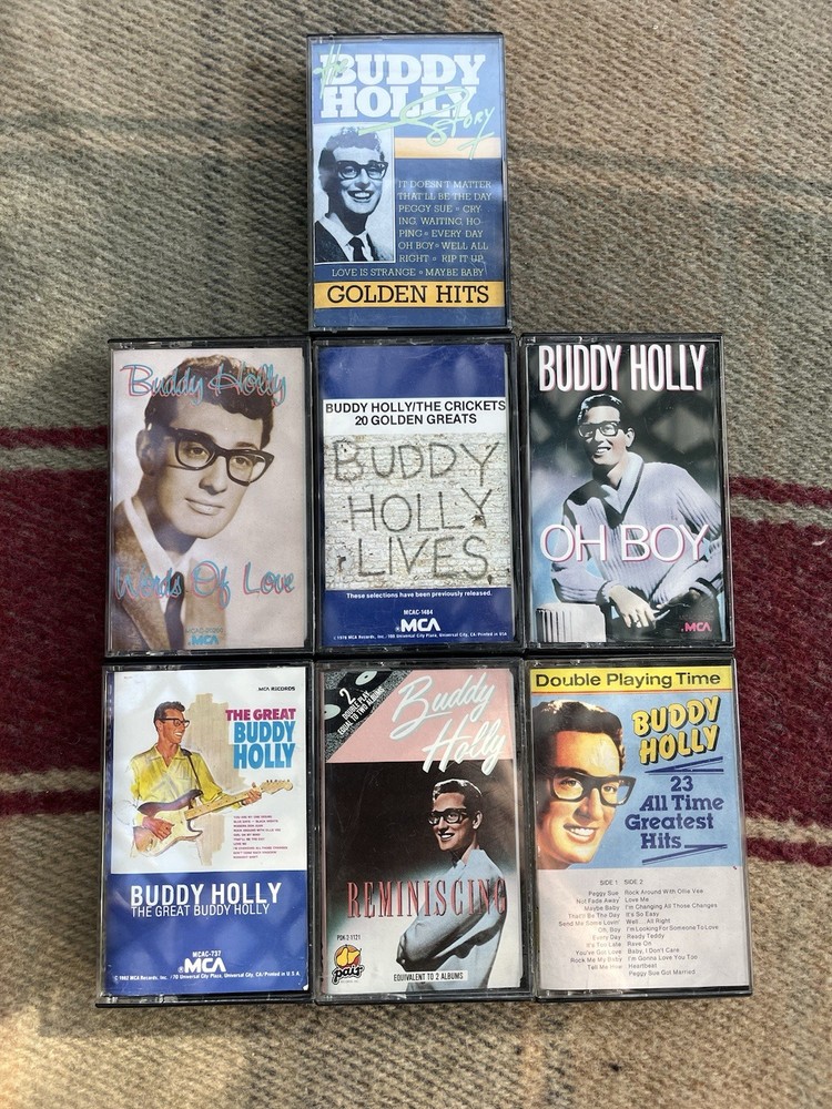 Buddy Holly cassette lot