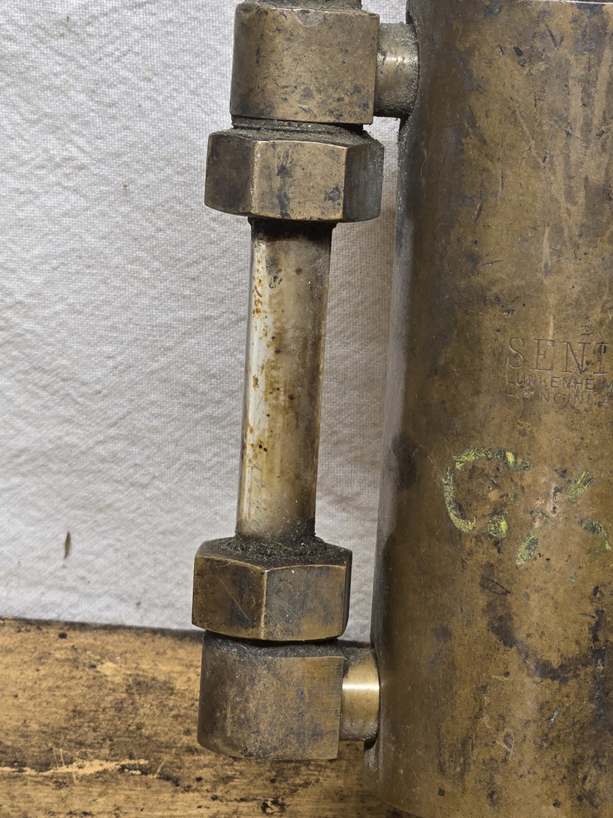 Antique Brass Lunkenheimer Senior Lubricator Oiler Hit Miss Steam Engine