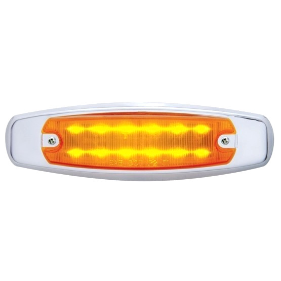 United Pacific 38134 Clearance/Marker Light   With Bezel, 12 Led, Rectangular