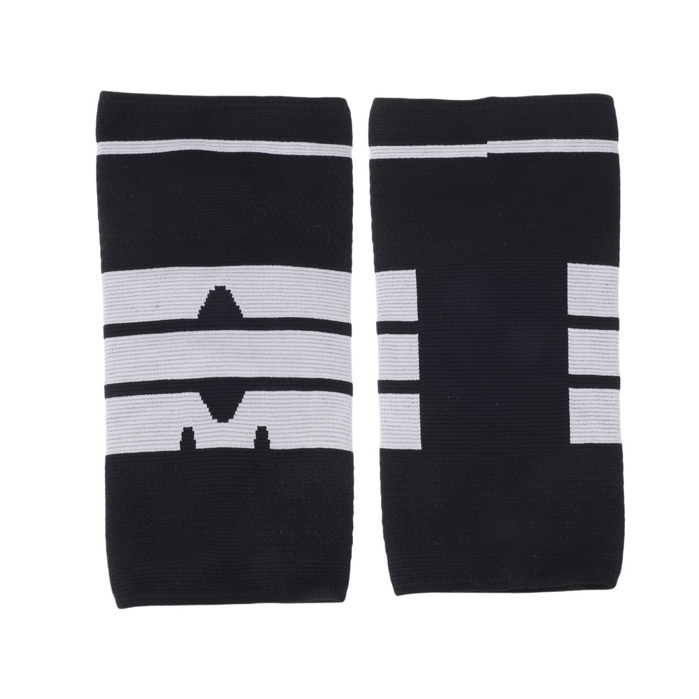 Horizontal Stripe Knee Pads Large Black Gray 1 Pc