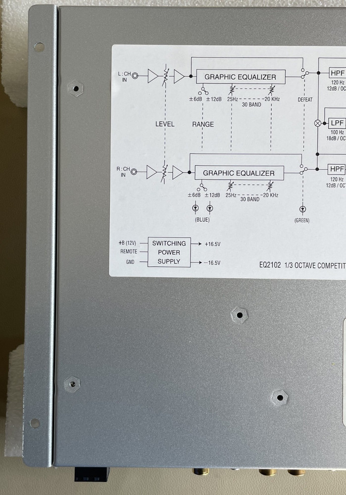 Old School Eclipse EQ2102 — 1/3 Octave Competition Equalizer, NOS #381