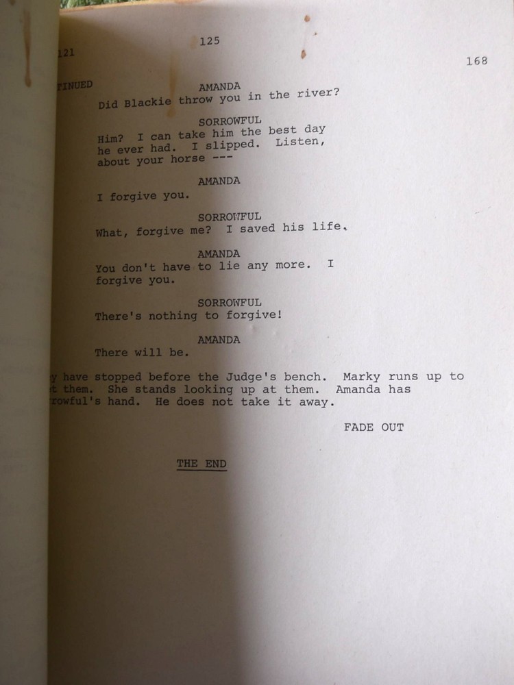 1979 Little Miss Marker Revised Final Draft Original Screenplay Script