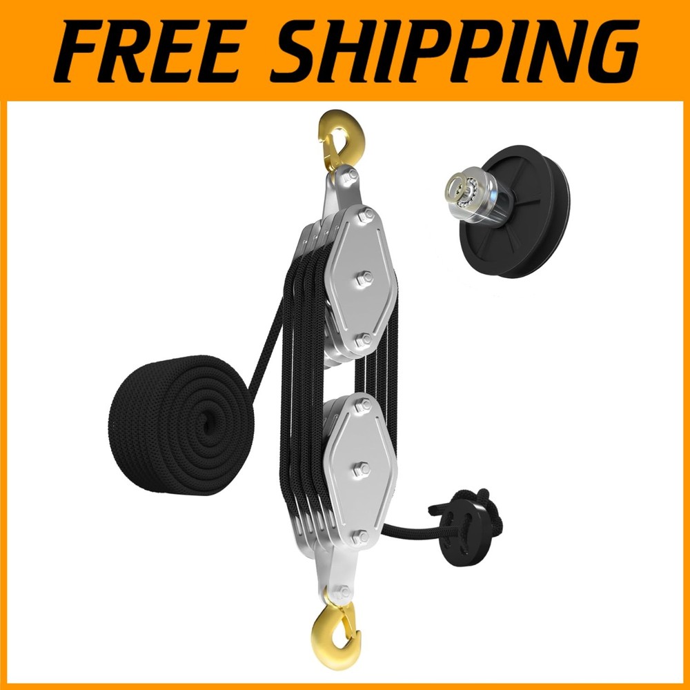 Rust-Proof 4400LB Pulley Block for Heavy Objects