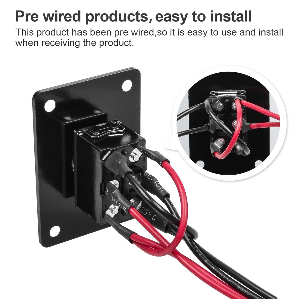 GUETNEU Button Switch Rocker Toggle Self Reset Up-Down, Up-Down