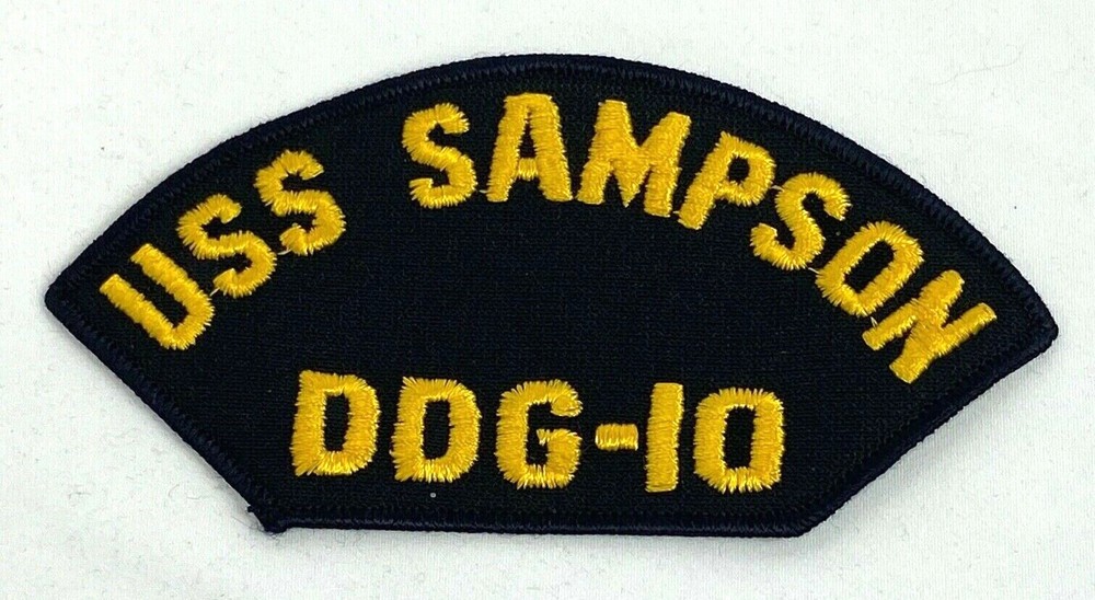 USS Sampson DDG-10 Ball Cap Patch