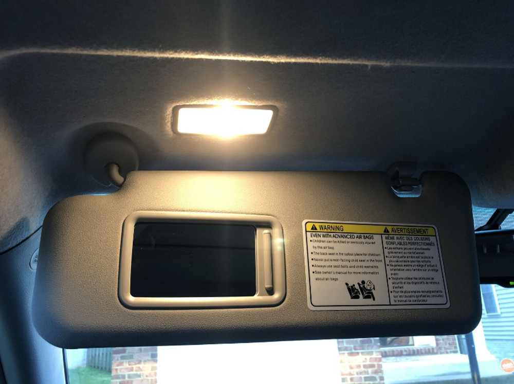 Left Gray Sun Visor Sunvisor For 2008-11 2012 13 Highlander W/ Light MO