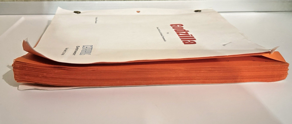 Godzilla Original Movie Script Screenplay Draft Cinephonic Ent. Unproduced