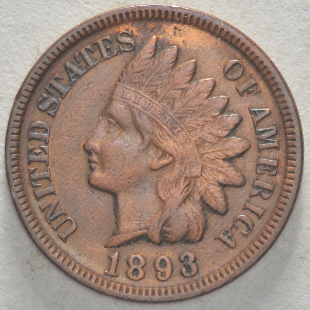 1893 Indian Head Cent - Better Date, RB