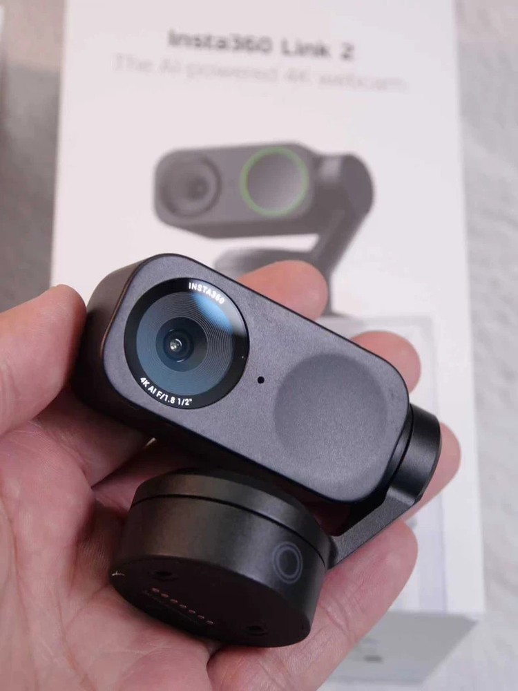 Insta360 Link 2 4K AI Webcam -4K Video 1/2" Sensor High-Quality Webcam forMac/PC