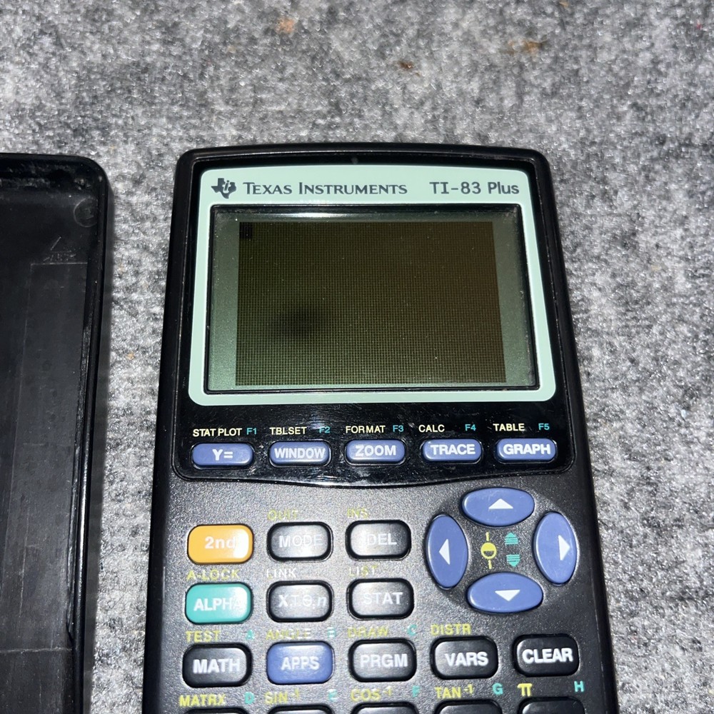 Texas Instruments TI-83 Plus Graphing Calculator W/ Cover TESTED ( Screen )