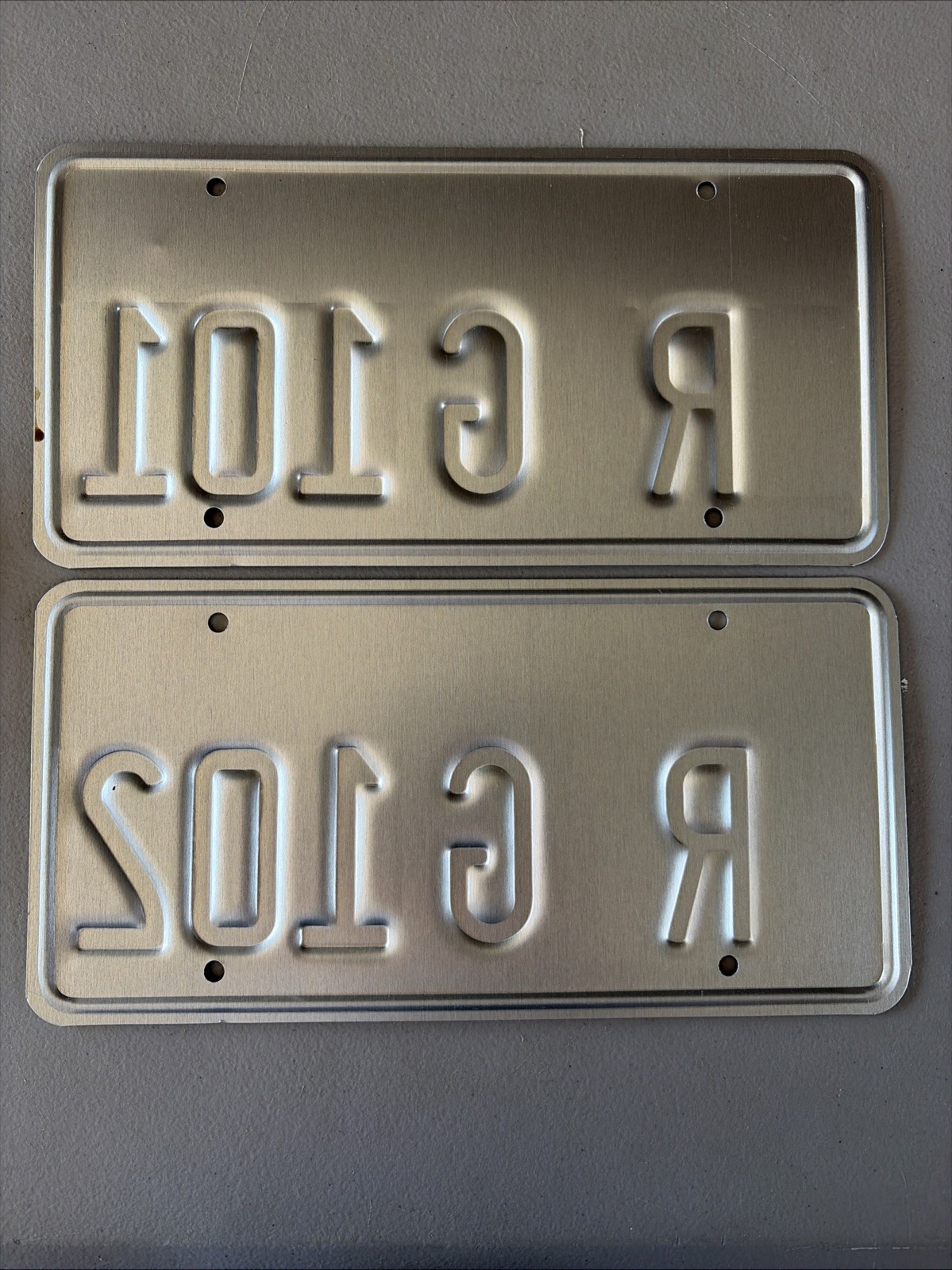 California License Plate Set Pair